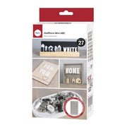 Molde de silicone mini ABC 14,5x26x1cm, 27 formas - Alfabeto - Rayher