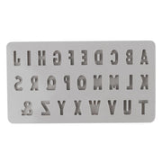 Molde de silicone mini ABC 14,5x26x1cm, 27 formas - Alfabeto - Rayher