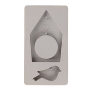 Rayher -Molde de Silicone Casa de Passarinho + Pássaro 14,5x26x2cm, 2 formas, caixa 1 peça