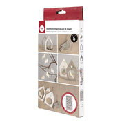 Rayher -Molde de silicone para casas de passarinhos + pássaros 14,5x26x1,2cm, 5 formas, caixa 1 peça
