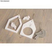 Rayher -Molde de silicone para casas de passarinhos + pássaros 14,5x26x1,2cm, 5 formas, caixa 1 peça