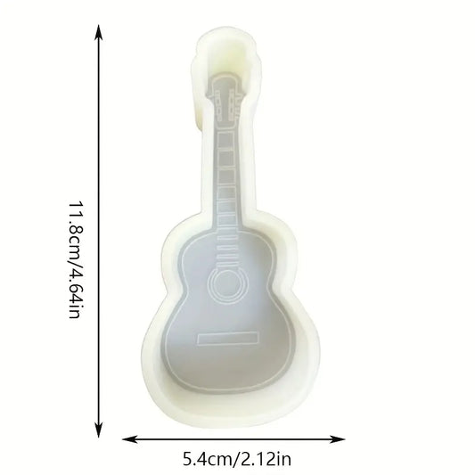 D073MS - Molde em silicone - Guitarra Acústica com Cordas,