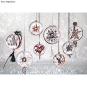 Bola de plástico, 2 peças,  ø 16 cm cristal