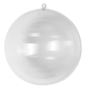 Bola de plástico, 2 peças,  ø 10 cm cristal