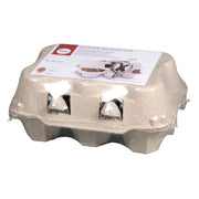 Conjunto de ovos de plástico castanho/branco, 6cm ø RAYHER