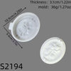 MF135MS- Molde em silicone - Ornamento moldura rosa