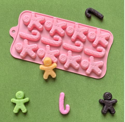 FC039MS -  Molde 12 Cavidades- Natal Boneco Gengibre