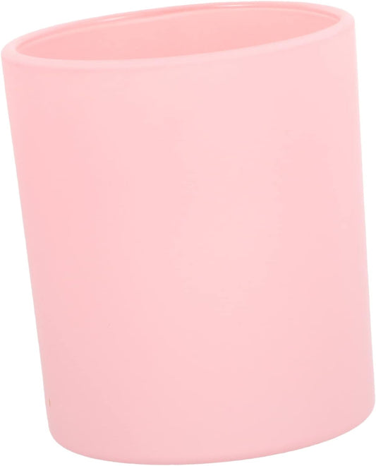 Copo de Vidro Barley para Vela 320mL - Rosa Fosco