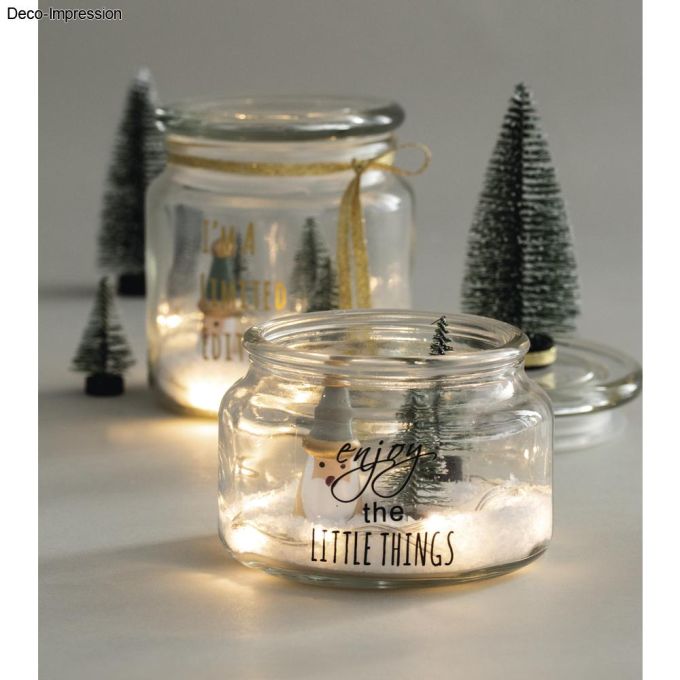 | Pote de armazenamento com tampa de vidro, 7.5 cm ø10cm, 320 ml