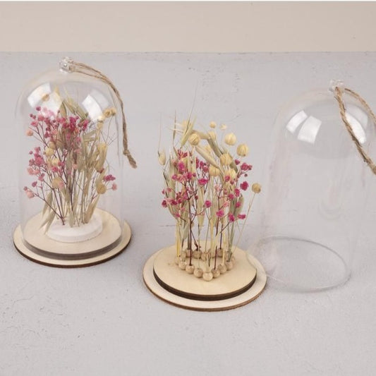 Cúpula | Capuz Plástico C/ Cordão Juta 13 cm ø8cm