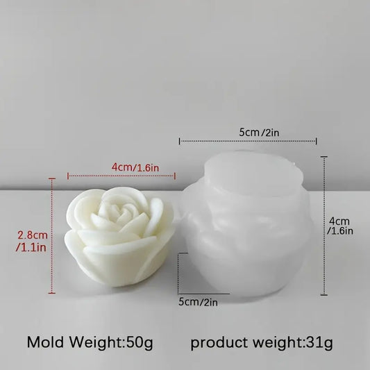 F066MS-  Molde Silicone Rosa 3D