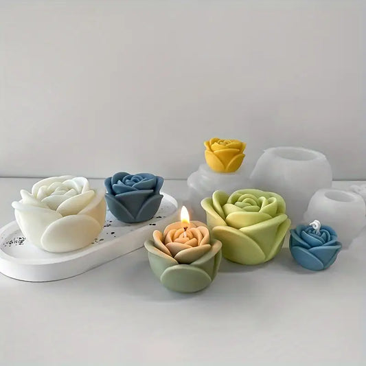 F066MS-  Molde Silicone Rosa 3D