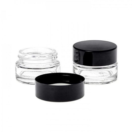 Boião Vidro Âmbar/Transparente 50 ml | Tampa Opcional (vendida separadamente) ou Sem Tampa