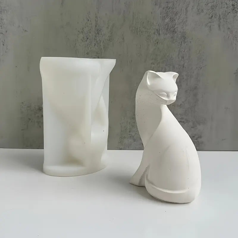 AN030MS -Gato 3D - Molde de Silicone
