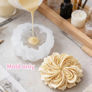 F031MS - Molde de Silicone Borda Enrolada em Forma de Flor