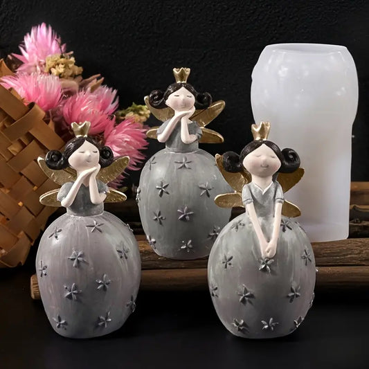 NA065MS - Molde Fada Anjo 3D - 2 modelos (escolher)