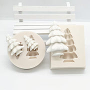 NA064MS - Molde de Silicone 2 mini  árvores Natal