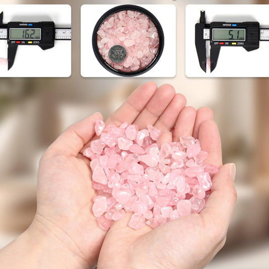 Cristais de Quartzo Rosa- 75g de Pedra 100% Natural