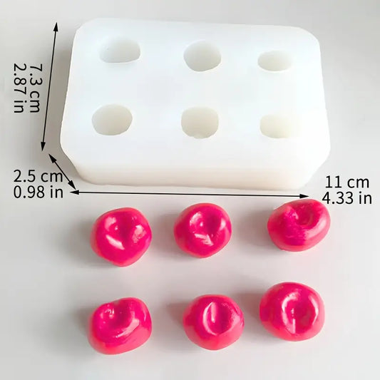 D090MS - Molde silicone cerejas