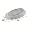 BP104MS - Moldes de Silicone 1pc Forma De Pena Bandeja