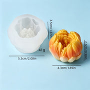 F017MS - Molde de Flor de Peônia fechada