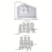 NA120MS - Molde de Silicone Presépio completo