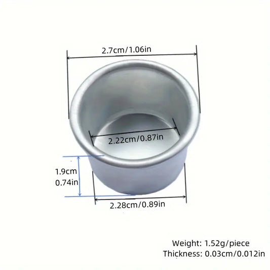 Componente velas - Suportes de Vela em Alumínio 4 unidades