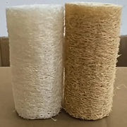 2 Unidades de esponja de bucha vegetal cor original + branco