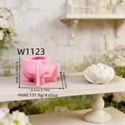 F025MS - Molde de Silicone Flor Rosa Robusta