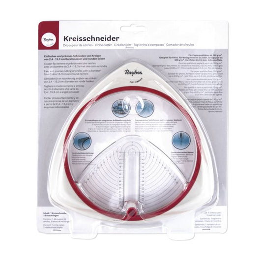 RV Cortador circular com 3 lâminas de reposição ø 2,4-15,3 cm, Rayher