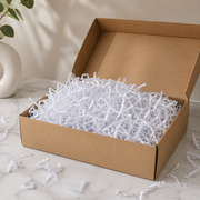 Papel Triturado Zig Zag Branco para Embalagem – 1KG