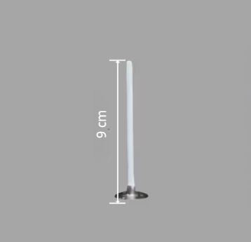 Pavio de Algodão Encerado com Base Metálica – Pack 20 unidades