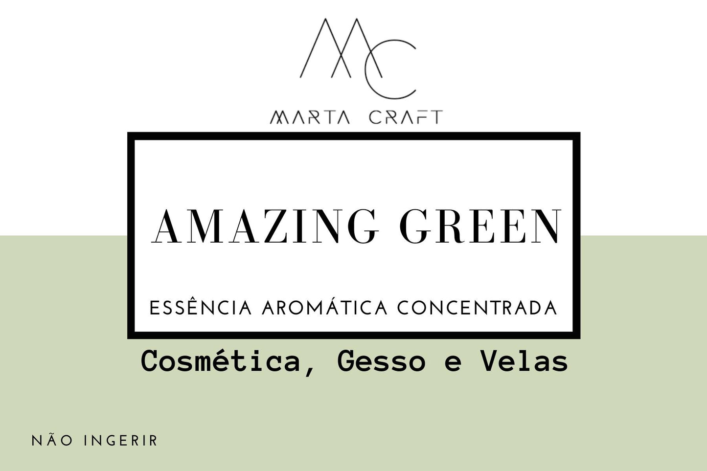Essência aromática concentrada para Velas e Sabonetes e Gesso  -Amanzing Green