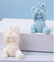 AN014MS -Coelho Fofinho  3D - Molde de Silicone