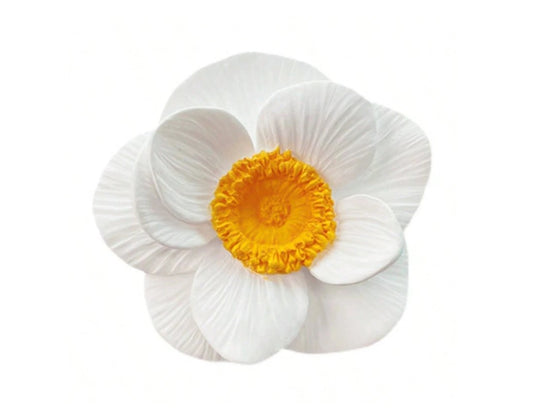 F028MS-  Flor hibisco  Molde de Silicone