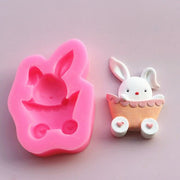 AN028MS -  Set Coelhinhos  - Molde de Silicone