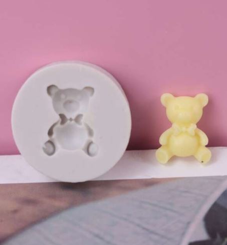 AN040MS -Mini Urso - Molde de Silicone
