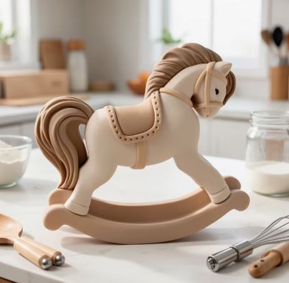 AN040MS- Molde de Silicone - Cavalo Baloiço