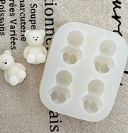 AN060MS- 4 Mini urso  - Molde de Silicone