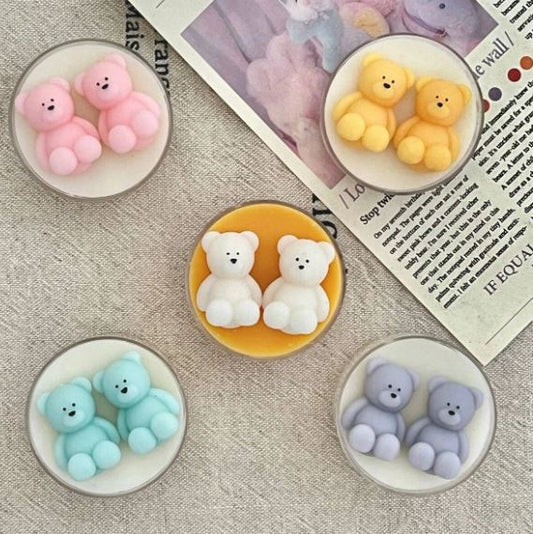 AN060MS- 4 Mini urso - Molde de Silicone