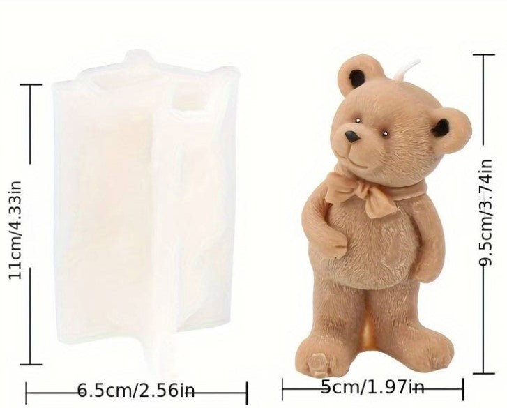 AN069MS - Molde de Silicone urso 3D