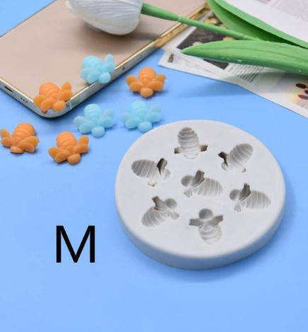 AN080MS - Set Abelhas - Molde de Silicone