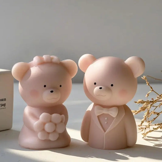 AN120MS - Molde 2 Peças Urso Romântico