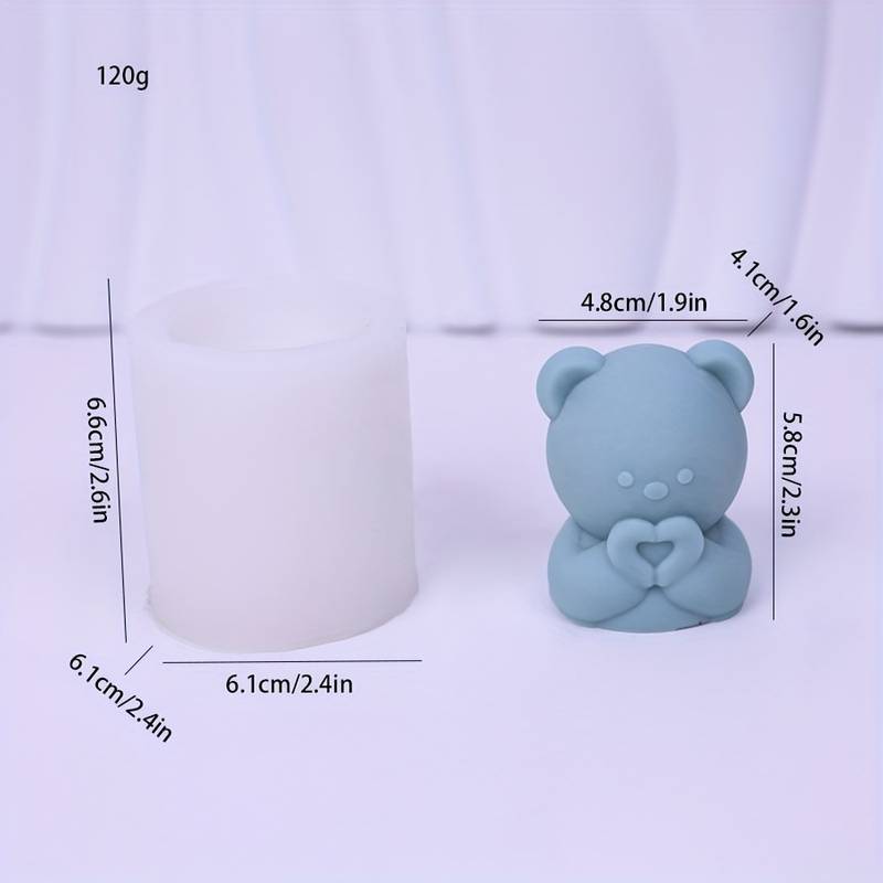 AN113MS- Molde - Animal Urso para velas