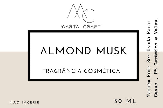 RV Essência  concentrada  para Velas e Sabonetes e Gesso - ALMOND MUSK