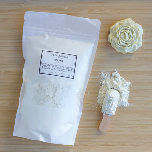 Pó Cerâmico Colorido  - COR- Amarelo - 500g /2.5 kg - MARTA CRAFT