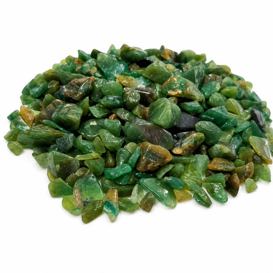 Cristais de Aventurina Verde - 100g de Pedra 100% Natural