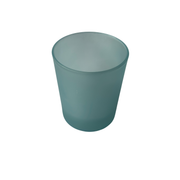 Copo para Velas em Vidro Azul Fosco Translúcido 180 ml