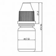 Frasco Conta-Gotas Natural 3 ml - pack de 10 unidades