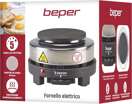 Fogão BEPER | Placa de Aquecimento Elétrica 500W Ø 10cm